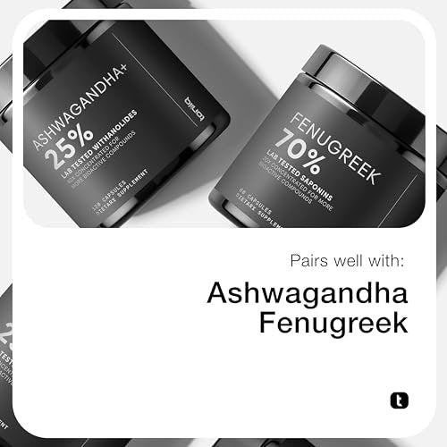Toniiq Tribulus Terrestris für Männer – Ultrahochpotenter 25:1 Extrakt mit 95% Saponinen – 1300 mg reine & konzentrierte Formel – Laborgeprüft auf Reinheit & Qualität – 240 Kapseln