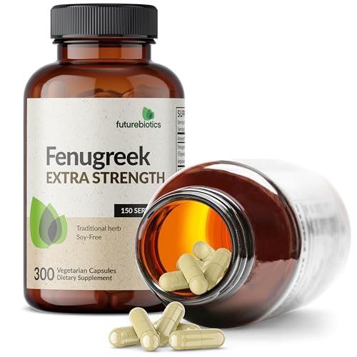 Futurebiotics Bockshornklee Extra Stark – 300 vegane Kapseln zur Unterstützung der allgemeinen Gesundheit & des Wohlbefindens, Nicht-GVO