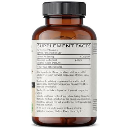 Futurebiotics Bockshornklee Extra Stark – 300 vegane Kapseln zur Unterstützung der allgemeinen Gesundheit & des Wohlbefindens, Nicht-GVO