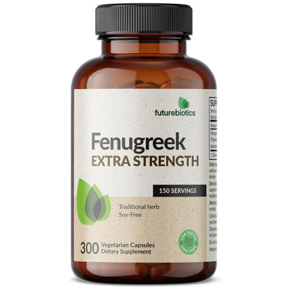 Futurebiotics Bockshornklee Extra Stark – 300 vegane Kapseln zur Unterstützung der allgemeinen Gesundheit & des Wohlbefindens, Nicht-GVO