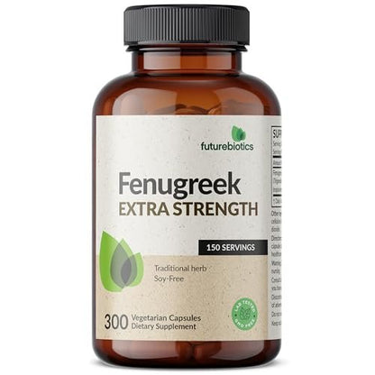Futurebiotics Bockshornklee Extra Stark – 300 vegane Kapseln zur Unterstützung der allgemeinen Gesundheit & des Wohlbefindens, Nicht-GVO
