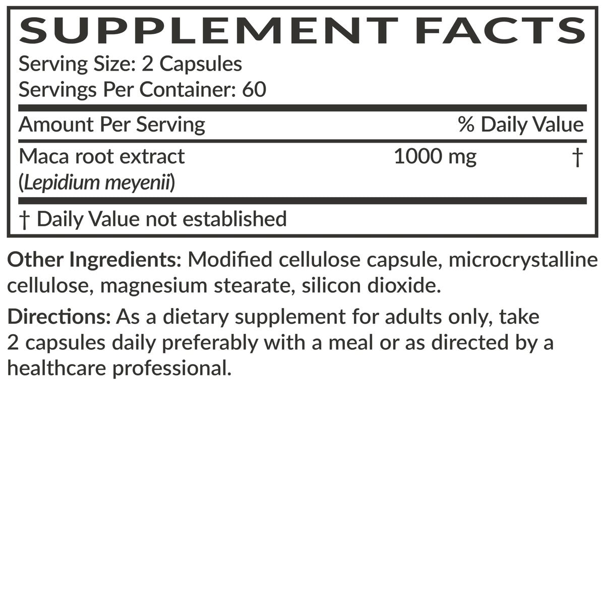 Futurebiotics Maca-Wurzel Extra Stärke – Unterstützt Energie, Ausdauer und reproduktive Gesundheit, Nicht-GVO, 120 Vegane Kapseln