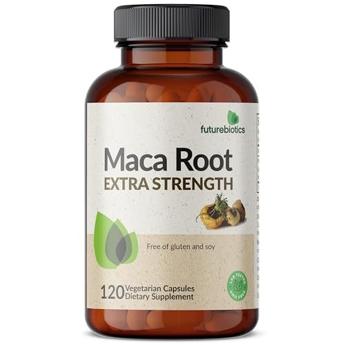 Futurebiotics Maca-Wurzel Extra Stärke – Unterstützt Energie, Ausdauer und reproduktive Gesundheit, Nicht-GVO, 120 Vegane Kapseln