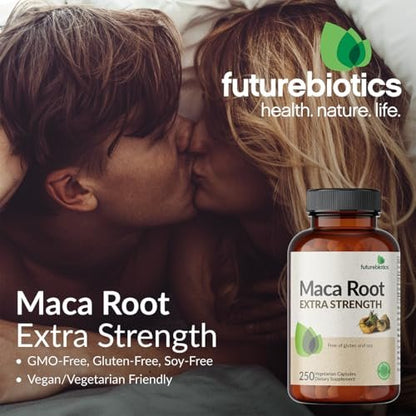 Futurebiotics Maca-Wurzel Extra Stärke – Unterstützt Energie, Ausdauer und reproduktive Gesundheit, Nicht-GVO, 120 Vegane Kapseln