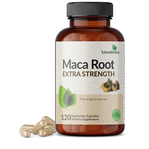 Futurebiotics Maca-Wurzel Extra Stärke – Unterstützt Energie, Ausdauer und reproduktive Gesundheit, Nicht-GVO, 120 Vegane Kapseln