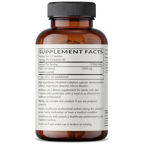 Futurebiotics Maca-Wurzel Extra Stärke – Unterstützt Energie, Ausdauer und reproduktive Gesundheit, Nicht-GVO, 120 Vegane Kapseln