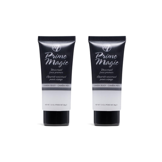 W7 Prime Magic Face Primer - Klare Make-up Basis für makellose Haut - Vegan - 2er Pack