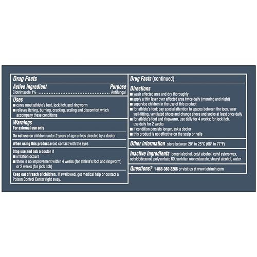 Lotrimin® AF Creme gegen Fußpilz, 1% Clotrimazol Antimykotische Creme, klinisch wirksam, 30 g