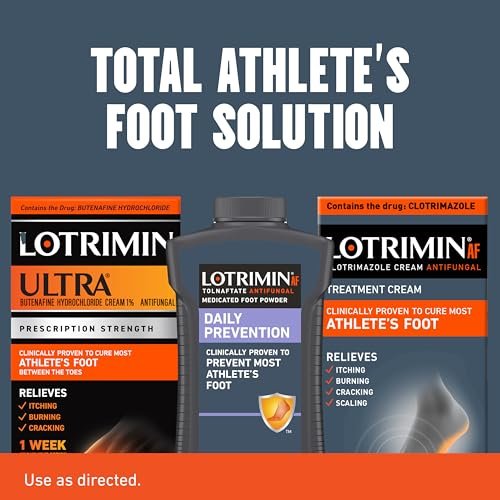 Lotrimin® AF Creme gegen Fußpilz, 1% Clotrimazol Antimykotische Creme, klinisch wirksam, 30 g
