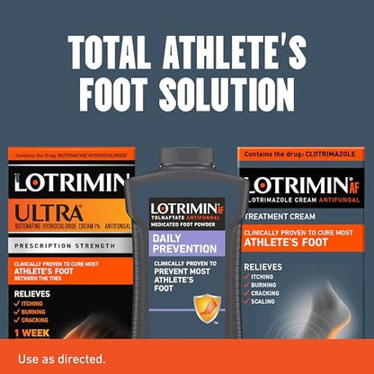 Lotrimin® AF Creme gegen Fußpilz, 1% Clotrimazol Antimykotische Creme, klinisch wirksam, 30 g