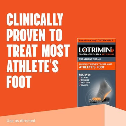 Lotrimin® AF Creme gegen Fußpilz, 1% Clotrimazol Antimykotische Creme, klinisch wirksam, 30 g