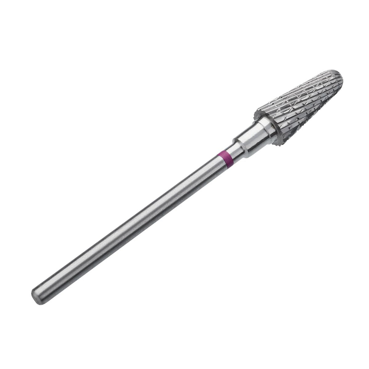 STALEKS PRO Expert Hartmetall-Nagelbohrer (Kegelstumpf, Lila, 6 mm Kopf / 14 mm Schaft) – Grobe Härte für schnelle Entfernung von künstlichen Nägeln und Hautmaterial in der Hardware-Maniküre/Pediküre