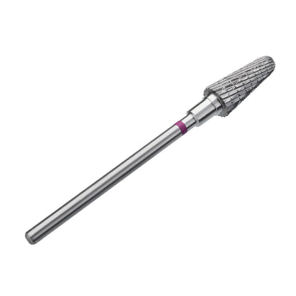 STALEKS PRO Expert Hartmetall-Nagelbohrer (Kegelstumpf, Lila, 6 mm Kopf / 14 mm Schaft) – Grobe Härte für schnelle Entfernung von künstlichen Nägeln und Hautmaterial in der Hardware-Maniküre/Pediküre