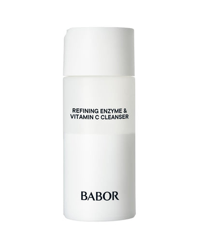 BABOR Enzym- & Vitamin C Pulverreiniger – Wasseraktivierter Gesichtsreiniger für Aufhellung & Peeling | Sanftes tägliches Peeling für verfeinerte Poren & strahlende Haut | Reisefreundlich