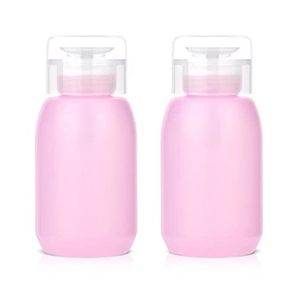 MEKK Aceton-Pumpenspender 2er-Pack 200 ml – Einhand-Pumpspender für Nagellackentferner, Make-up-Entferner und Alkohol