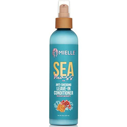 Mielle Organics Sea Moss Anti-Shedding Leave-In Conditioner für Lockiges Haar – Feuchtigkeitsspendende Leave-In Behandlungsspray zum Entwirren, Stylen und Auffrischen von Locken (237 ml)