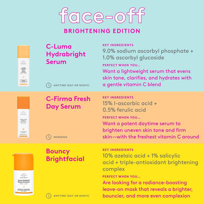 Drunk Elephant Bouncy Brightfacial – 50 ml/1,69 fl oz – Illuminierende Gesichtsmaske – Saubere klinische Hautpflege – Tierversuchsfrei – Dermatologisch getestet – Frei von ätherischen Ölen, Silikonen und Duftstoffen