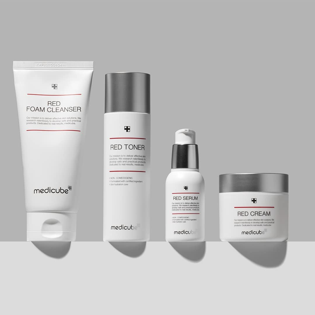 Medicube Red Serum 2.0 – Beruhigendes Anti-Rötung Serum für unreine Haut | Mit BHA, Niacinamid & Adenosin | Nicht komedogen | Koreanische Hautpflege (30 ml)