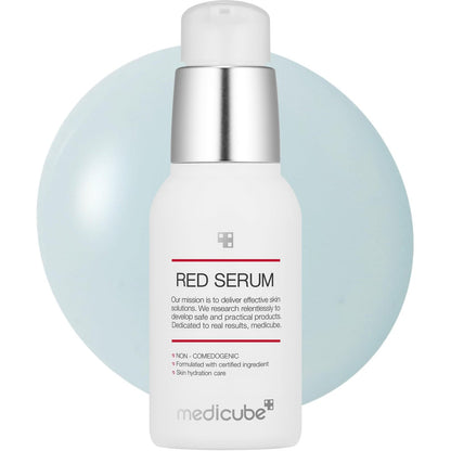 Medicube Red Serum 2.0 – Beruhigendes Anti-Rötung Serum für unreine Haut | Mit BHA, Niacinamid & Adenosin | Nicht komedogen | Koreanische Hautpflege (30 ml)