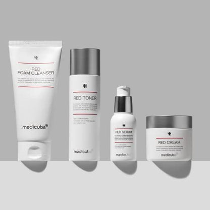 Medicube Red Serum 2.0 – Beruhigendes Anti-Rötung Serum für unreine Haut | Mit BHA, Niacinamid & Adenosin | Nicht komedogen | Koreanische Hautpflege (30 ml)