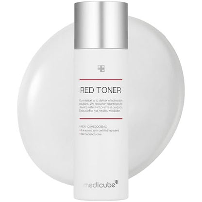 Medicube Red Toner 2.0 – Beruhigender Toner für zu Akne neigende Haut mit BHA, Niacinamid & Adenosin (100 ml)