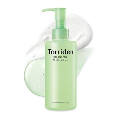 Torriden BALANCEFUL Reinigungsgel 200 ml | Sanfter Reiniger mit niedrigem pH-Wert | Beruhigt, pflegt und hydratisiert | 5 Arten von Centella Asiatica Extrakten