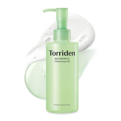 Torriden BALANCEFUL Reinigungsgel 200 ml | Sanfter Reiniger mit niedrigem pH-Wert | Beruhigt, pflegt und hydratisiert | 5 Arten von Centella Asiatica Extrakten