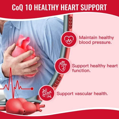 NATURE TARGET CoQ10 300 mg + PQQ mit Bio-Olivenöl – Hochdosiertes Coenzym Q10 für Herzgesundheit, Immunsystem & Energieproduktion – 120 Kapseln
