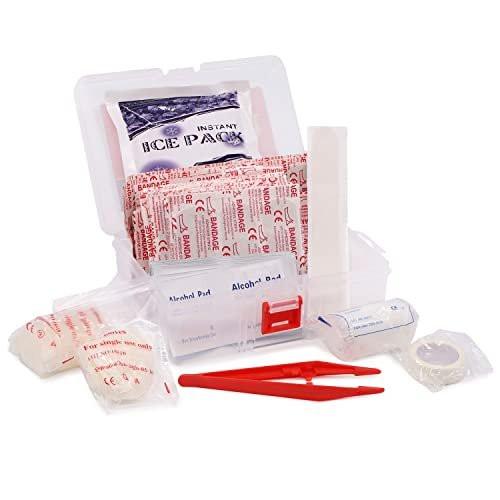DMI 175-teiliges Erste-Hilfe-Set für kleinere Verletzungen, Schnitte und Schürfwunden – Allzweck, tragbar und praktisch – inklusive Verbände, Wundversorgung, Auflagen und Instrumente – HSA- und FSA-berechtigt