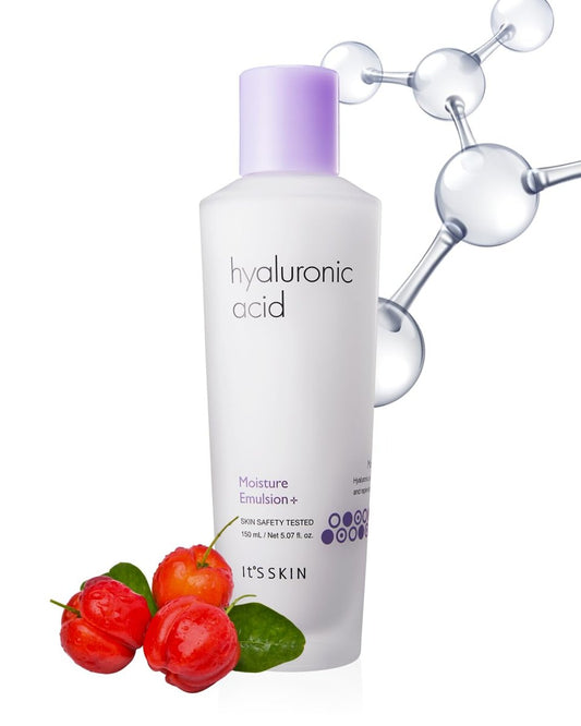 It'S SKIN Hyaluronsäure Feuchtigkeitsemulsion + 150 ml – Gesichtsfeuchtigkeitscreme für feste, hydratisierte und gesunde Haut, Koreanische Hautpflege