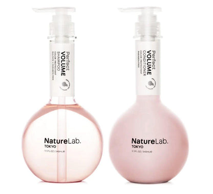 NatureLab.TOKYO Perfect Volume Shampoo & Conditioner Duo – Gewichtslose Frizz-Kontrolle für geschmeidigeres, gesünderes Haar und Kopfhaut | 2 x 340 ml