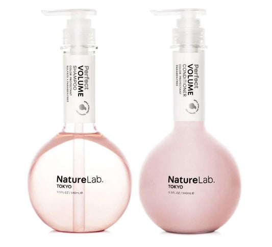 NatureLab.TOKYO Perfect Volume Shampoo & Conditioner Duo – Gewichtslose Frizz-Kontrolle für geschmeidigeres, gesünderes Haar und Kopfhaut | 2 x 340 ml