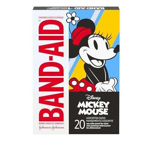 Band-Aid Markenpflaster mit Mickey Mouse – Wundversorgung für Kinder, verschiedene Größen, 20 Stück