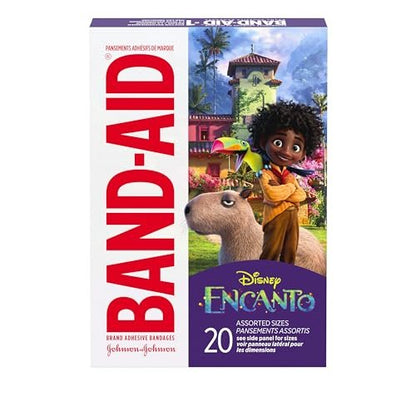 Band-Aid Marken-Pflaster mit Disney Encanto Motiven – 20 bunte Wundpflaster für Kinder und Kleinkinder, verschiedene Größen