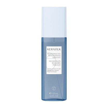 KERASILK Liquid Cuticle Filler | Hitzaktiviert | Lang anhaltender Haarkutikelschutz | Repariert und optimiert die Haaroberfläche | mit Hitzeschutz | Für stärkeres und glatteres Haar | 125 ml