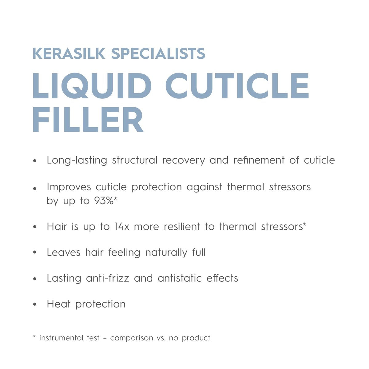 KERASILK Liquid Cuticle Filler | Hitzaktiviert | Lang anhaltender Haarkutikelschutz | Repariert und optimiert die Haaroberfläche | mit Hitzeschutz | Für stärkeres und glatteres Haar | 125 ml