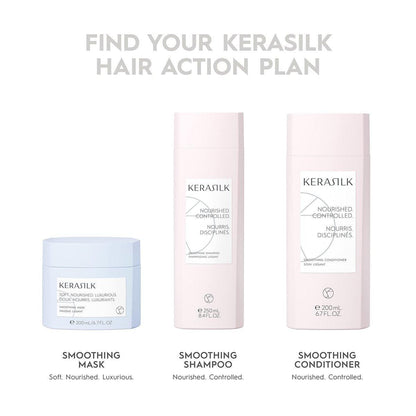 KERASILK Multi-Benefit Hair Oil – Versiegelt Spliss, reduziert Frizz, verleiht Hochglanz & Hitzeschutz – Für alle Haartypen & Texturen – 50 ml