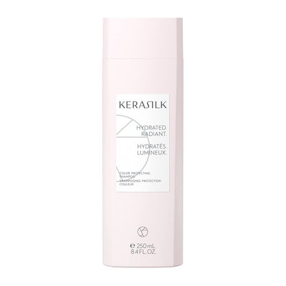 KERASILK Farbschutz-Shampoo | Verhindert vorzeitiges Verblassen der Farbe | Spendet Feuchtigkeit & verstärkt den Glanz | Für coloriertes & aufgehelltes Haar | Ideal für alle Haartypen & -texturen | 250 ml