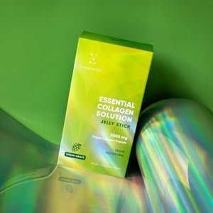 EVERYDAZE Essential Collagen Solution Jelly Stick – Pflanzlich, Grüne Traube, 10 Sticks, Vitamine & Mineralien für Männer & Frauen