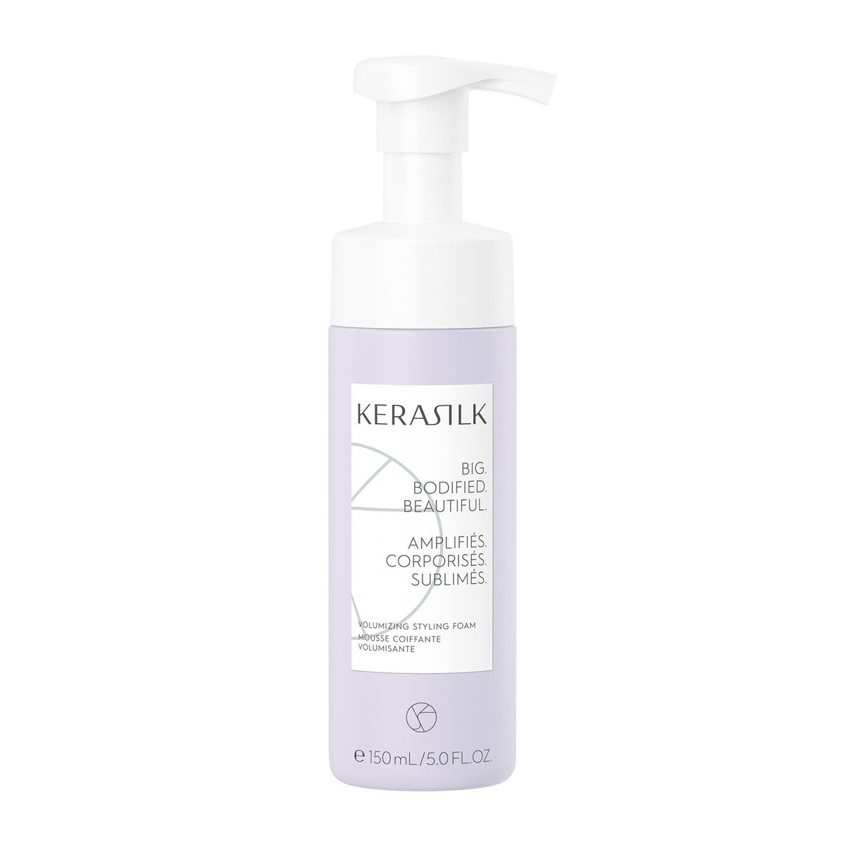 KERASILK Volumizing Styling Foam | Leichte Formel | Für langanhaltenden, griffigen Halt | Mehr Fülle & Volumen | Mit Hitzeschutz | 150ml
