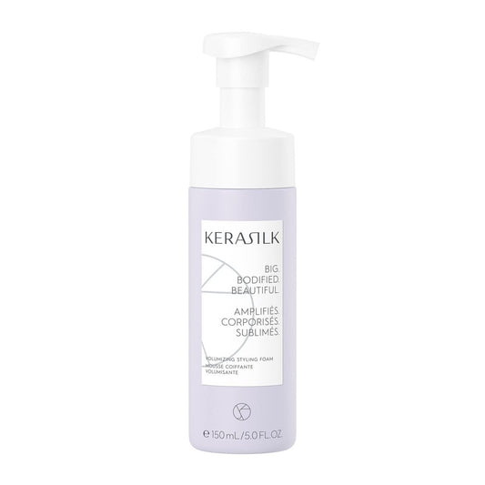 KERASILK Volumizing Styling Foam | Leichte Formel | Für langanhaltenden, griffigen Halt | Mehr Fülle & Volumen | Mit Hitzeschutz | 150ml