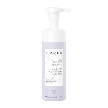KERASILK Volumizing Styling Foam | Leichte Formel | Für langanhaltenden, griffigen Halt | Mehr Fülle & Volumen | Mit Hitzeschutz | 150ml