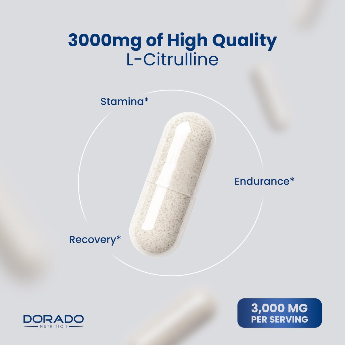 L-Citrullin 3000mg Kapseln (240 Stück) – Unterstützt L-Arginin & Stickstoffmonoxid – für Männer & Frauen – Muskelregeneration & Pump – vegan, nicht-GVO, in den USA hergestellt
