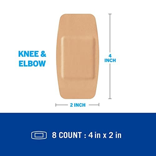 Nexcare Waterproof Cushioned Bandages, Knie & Ellenbogen, 5 x 10 cm, 20 Stück