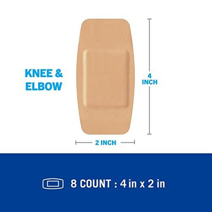 Nexcare Waterproof Cushioned Bandages, Knie & Ellenbogen, 5 x 10 cm, 20 Stück