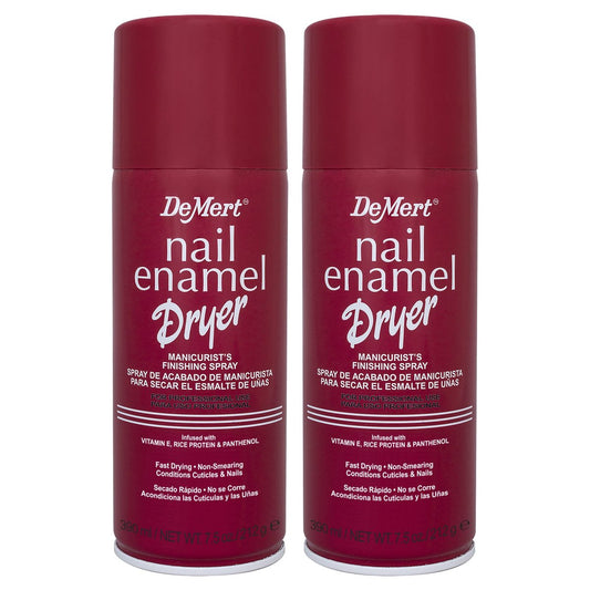 Demert Brands Nagellack-Trocknungsspray für Maniküre – Finish-Spray (2er-Pack) 2x 222 ml – Schnelltrocknend