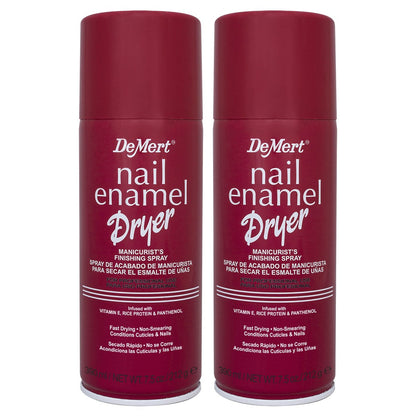 Demert Brands Nagellack-Trocknungsspray für Maniküre – Finish-Spray (2er-Pack) 2x 222 ml – Schnelltrocknend