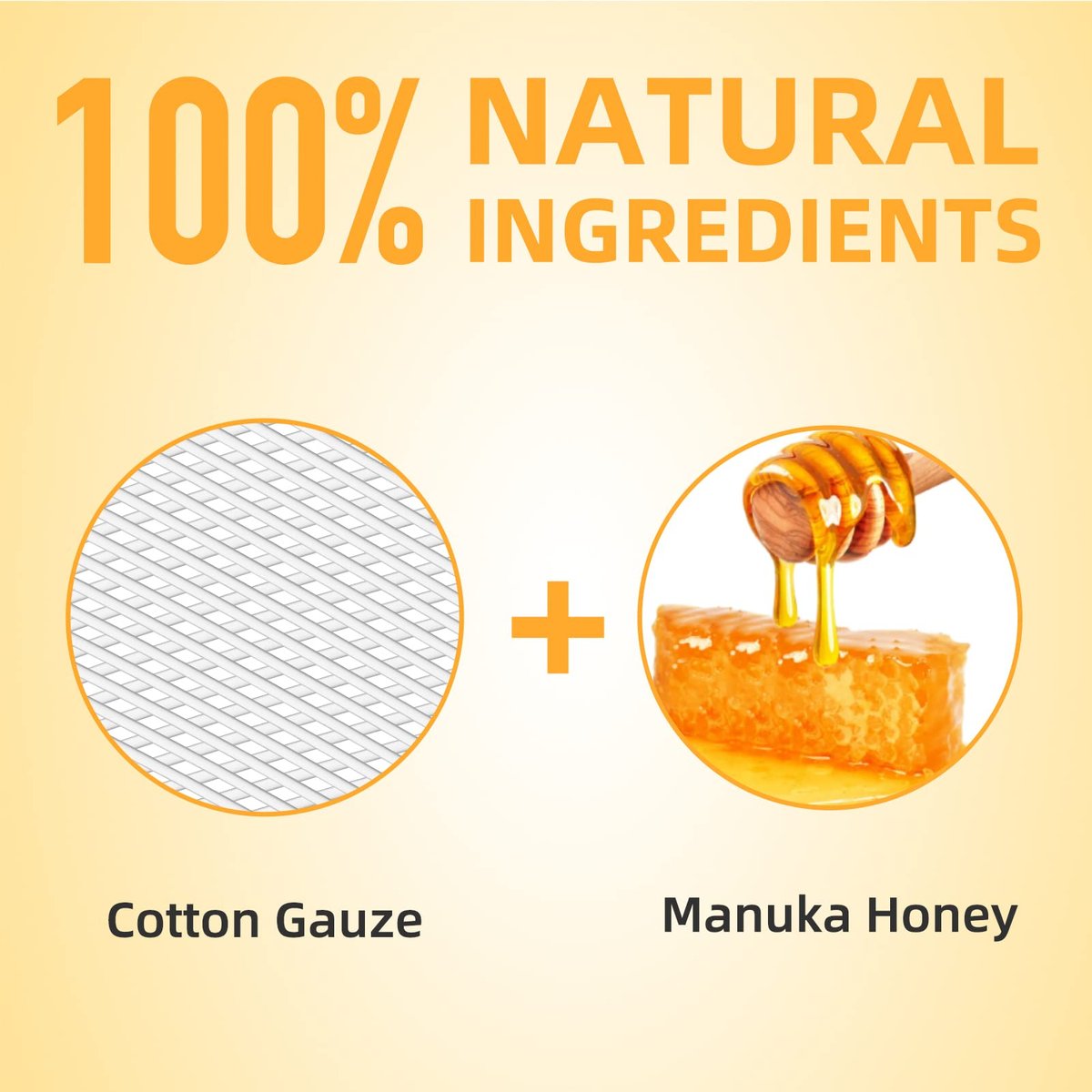 Dr. Med Manuka Honig Wundauflage 10x10 cm, 5 Stück/Box – Honig Medical Verband für kleine Schürfwunden, Schnitte, Verbrennungen, chemikalienfrei