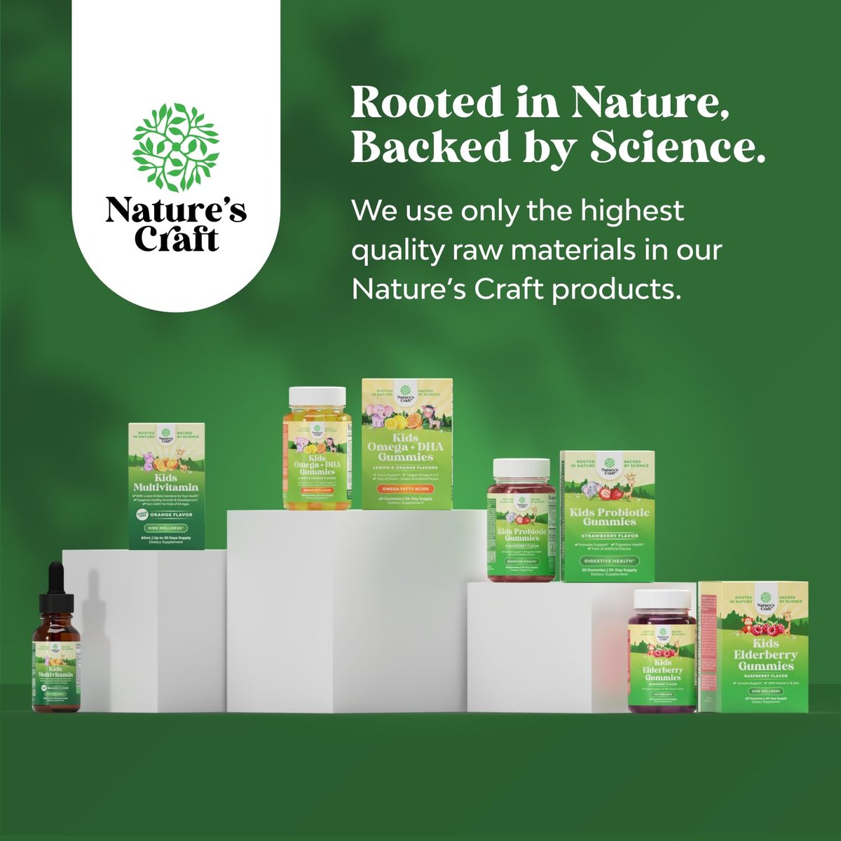 Natures Craft Vitamin D3 K2 Tropfen für Kinder - Bio Vitamin D für starke Knochen & Gelenke - Immununterstützung für Säuglinge, Babys & Kleinkinder - Flüssiges Nahrungsergänzungsmittel - 2 Fl Oz (1er Pack)