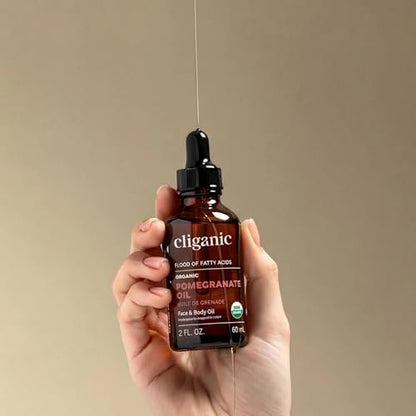 Cliganic Bio Moringaöl, 100% Rein – Für Gesicht & Haare | Kaltgepresst (Verpackung kann variieren)